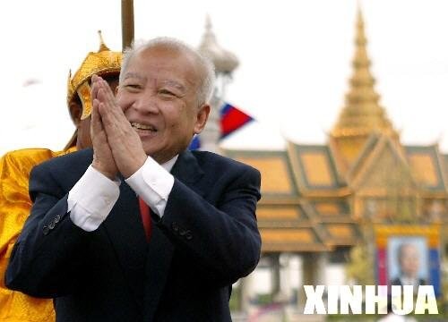 Hình ảnh cựu Quốc vương Campuchia Norodom Sihanouk lúc sinh thời